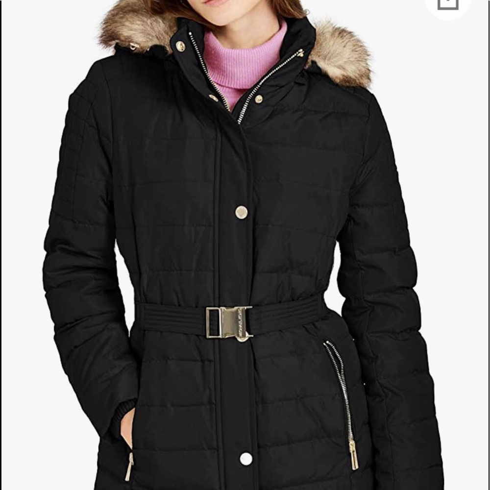 Michael Kors quilted jacket with belt